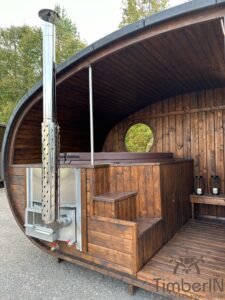 Sauna de jardín con jacuzzi exterior (7)