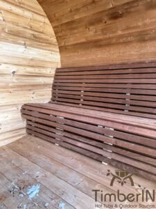 Outdoor hobbit style wooden sauna 1 1