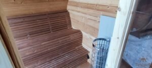 Outdoor hobbit style wooden sauna 7 2