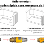 Adaptador rapido para manguera de jardin 1