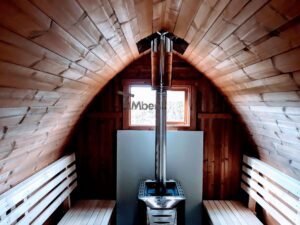 Außensauna gartensauna iglu pod mit holzofen elektrisch 1 1 scaled