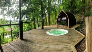Außensauna gartensauna iglu pod mit holzofen elektrisch