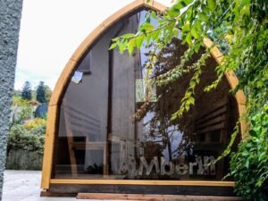 Außensauna gartensauna iglu pod mit holzofen elektrisch 4 1
