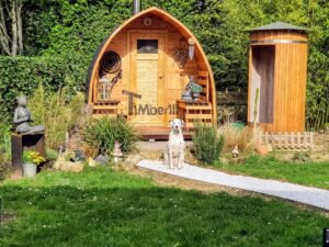 Außensauna gartensauna iglu pod mit holzofen elektrisch scaled