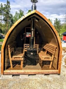 Außensauna für garten iglu design 1 2
