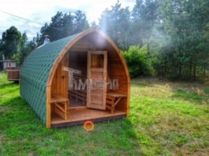 Iglu saunafass mit holzofen timberin 38