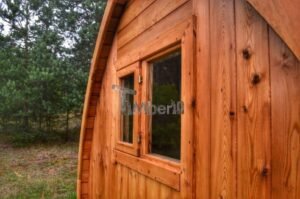 Iglu saunafass mit holzofen timberin 6