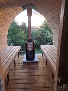 Sauna de madera exterior Iglu 119 Timberin nordic pod™ porch (2)