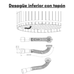 Desague inferior con tapon