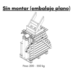 Sin montar embalaje plano