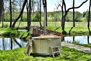 Wooden hot tub basic model made of siberian spruce larch 20