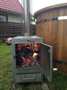 External rectangular stainless steel heater 2