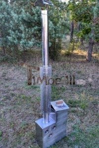 Inside stainless steel hot tub heater 14