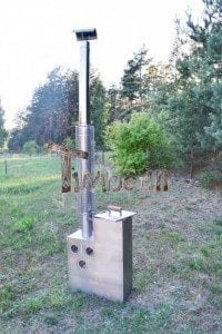 Inside stainless steel hot tub heater 51