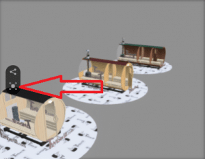 Sauna barril de madera 2 3d Expand