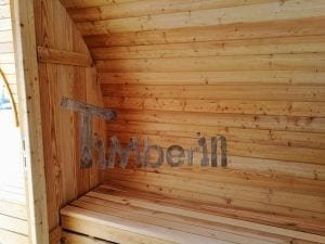 Barrel Garden Sauna With Canopy Terrace And Electric Heater (15)