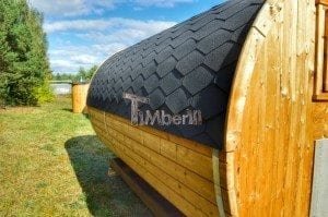 Barrel wooden thermo sauna 18