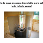 Deposito de agua de acero inoxidable para estufas de lena