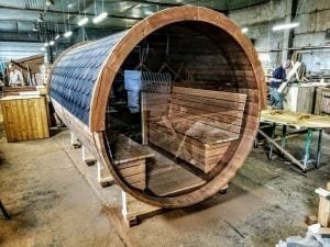 Outdoor Barrel Round Sauna (20)