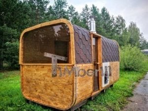 Rectangular Wooden Outdoor Sauna 5