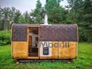 Rectangular Wooden Outdoor Sauna 6