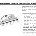 Sin montar modelo embalado en plano