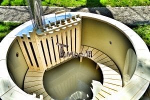 Wood fired hot tub for garden. Includes sand filtration 2 LED and wall insulation 2