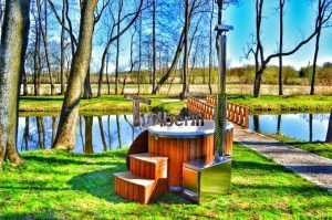 Outdoor SPA for 2 persons fiberglass Ofuro 21