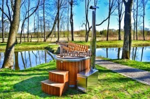 Outdoor SPA for 2 persons fiberglass Ofuro 24