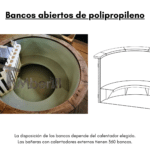 Bancos abiertos de polipropileno