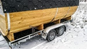 Mobile Outdoor Sauna On Wheels Harvia Wood Burner (12)