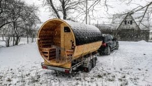 Mobile Outdoor Sauna On Wheels Harvia Wood Burner (13)