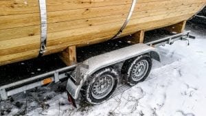 Mobile Outdoor Sauna On Wheels Harvia Wood Burner (16)