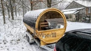 Mobile Outdoor Sauna On Wheels Harvia Wood Burner (17)