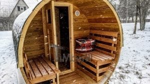 Mobile Outdoor Sauna On Wheels Harvia Wood Burner (18)