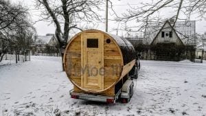 Mobile Outdoor Sauna On Wheels Harvia Wood Burner (19)