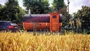 Mobile Outdoor Sauna With Dressing Room Harvia Wood Burner (34)