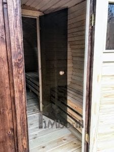 Barrel outdoor sauna 5