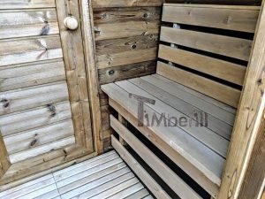 Mobile Outdoor Igloo Sauna On Wheels Harvia Wood Burner (24)