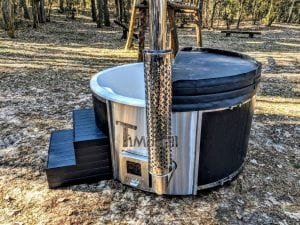 Black Fiberglass Lined Hot Tub With Integrated Burner Wellness Scandinavian (42)