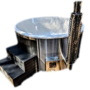Jacuzzi para terraza estufa de pellets