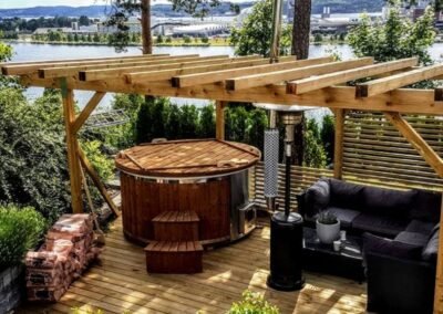 Spa tina hot tub de madera