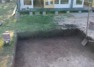 Removing the top layer of the soil (1)