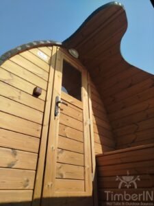 Sauna de madera exterior Iglu con jacuzzi 2 en 1 33 Timberin nordic pod duo (1)