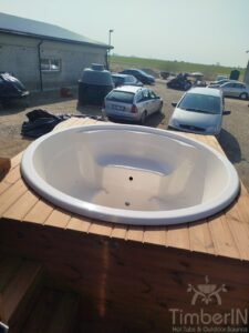 Sauna de madera exterior Iglu con jacuzzi 2 en 1 23 Timberin nordic pod duo (13)