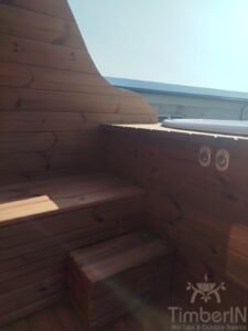 Sauna de madera exterior Iglu con jacuzzi 2 en 1 27 Timberin nordic pod duo (17)