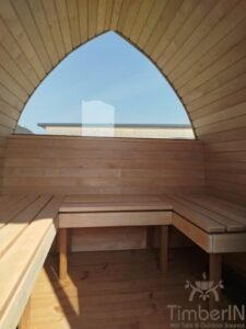 Sauna de madera exterior Iglu con jacuzzi 2 en 1 29 Timberin nordic pod duo (19)