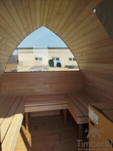Sauna de madera exterior Iglu con jacuzzi 2 en 1 30 Timberin nordic pod duo (20)