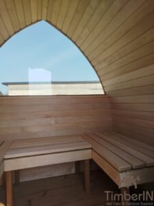 Sauna de madera exterior Iglu con jacuzzi 2 en 1 31 Timberin nordic pod duo (21)
