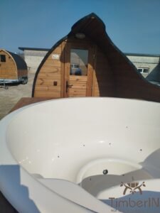 Sauna de madera exterior Iglu con jacuzzi 2 en 1 37 Timberin nordic pod duo (5)